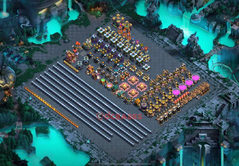 Town Hall 14 Base -progress base – Layout id: g3rjm base layout