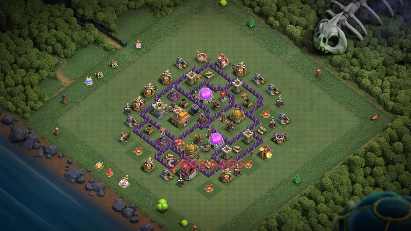 Town Hall 7 Base -farming – Layout id: xvfhn base layout