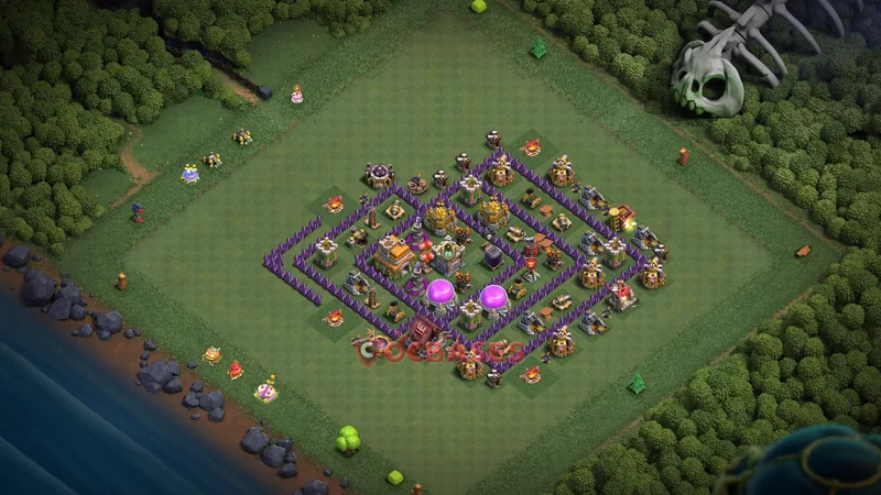 Town Hall 7 Base -farming – Layout id: m4hre base layout