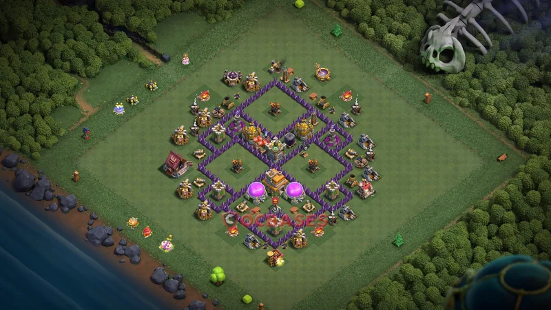 Town Hall 7 Base -farming – Layout id: lyq7j base layout