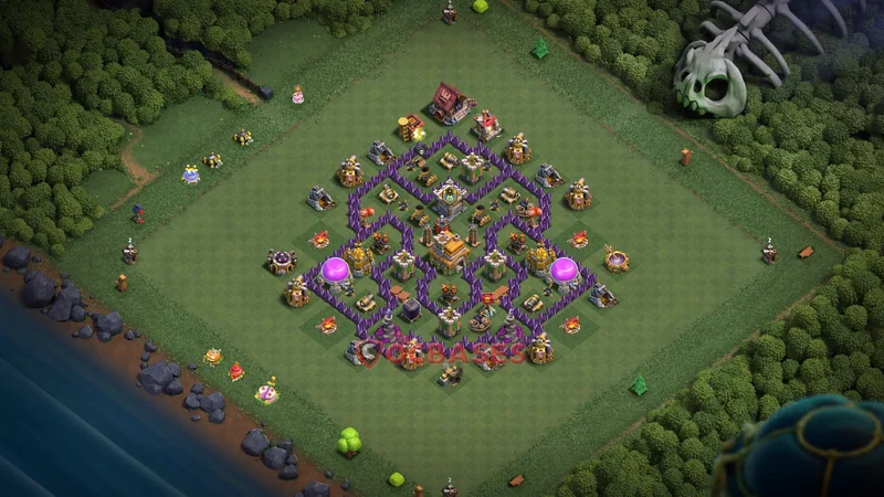 Town Hall 7 Base -farming – Layout id: ck08g base layout
