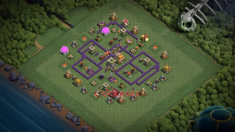 Town Hall 7 Base -trophy – Layout id: jamdi base layout