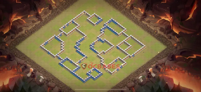 Town Hall 12 Base -trophy – Layout id: fq5an base layout, image 1
