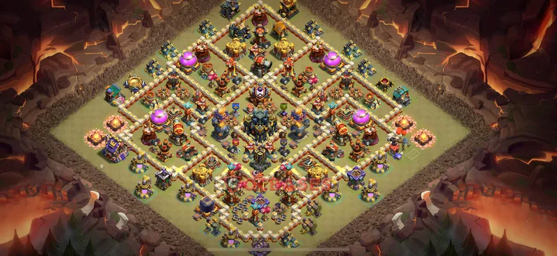 Town Hall 17 Base -war – Layout id: orkk4 base layout