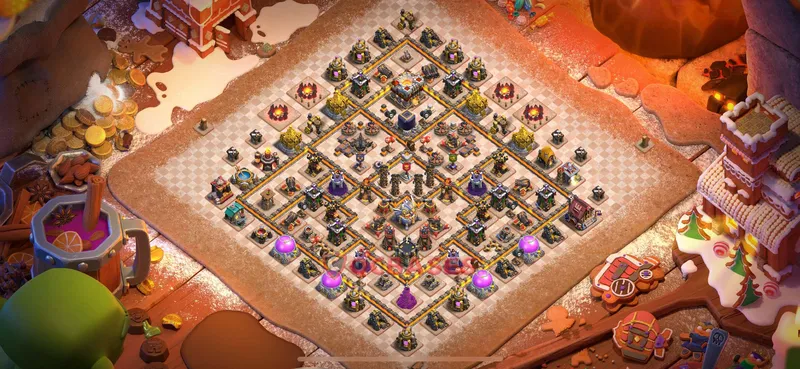 Town Hall 11 Base -trophy – Layout id: xzaih base layout, image 2