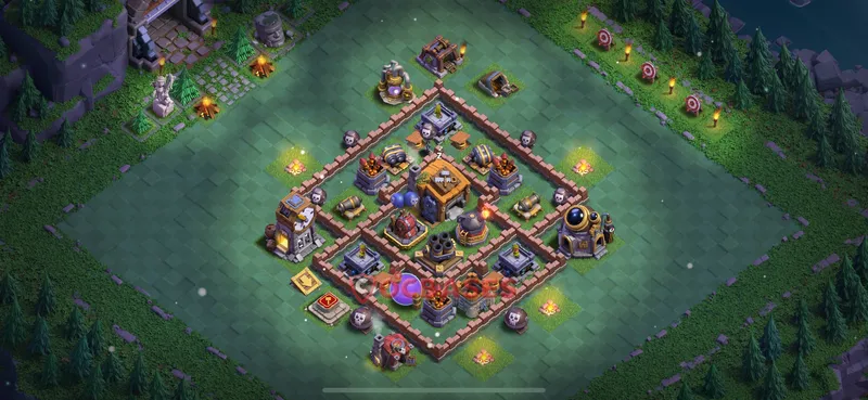 Builder Hall 7 Base -trophy – Layout id: txymh base layout, image 2