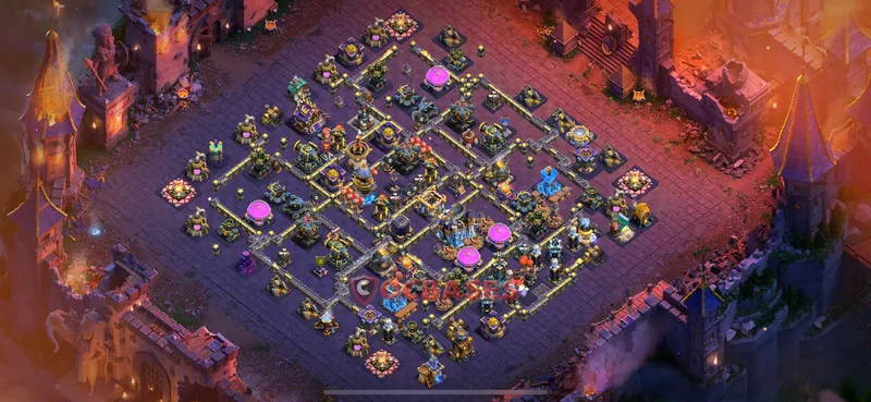 Town Hall 18 Base -war – Layout id: thlkz base layout