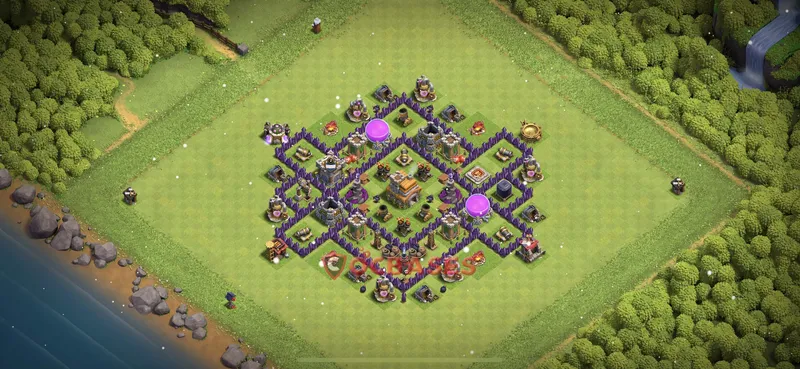 Town Hall 7 Base -hybrid – Layout id: jn8wc base layout, image 2