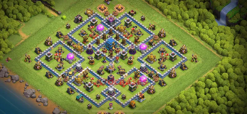 Town Hall 12 Base -war – Layout id: 6g7fr base layout