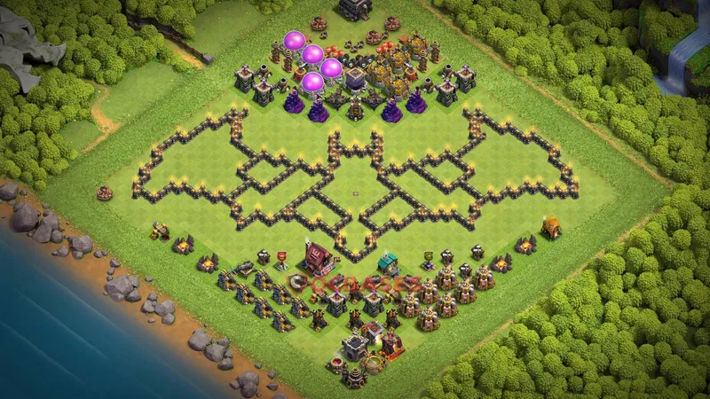 Town Hall 9 Base -fun – Layout id: u5wsw base layout