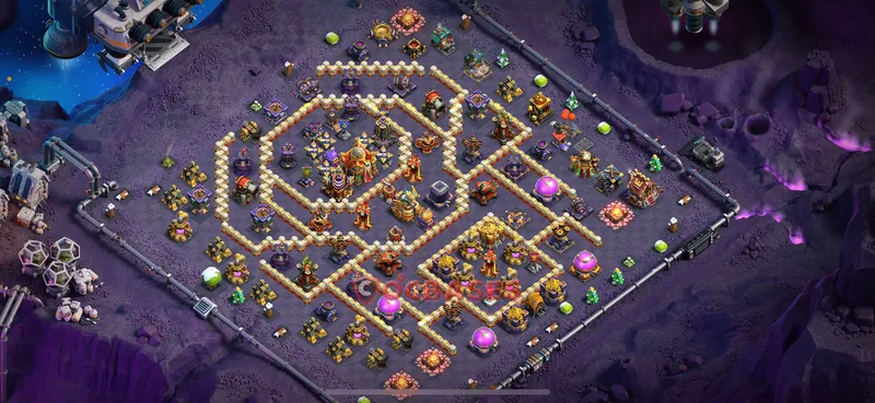 Town Hall 16 Base -hybrid – Layout id: yqtm0 base layout