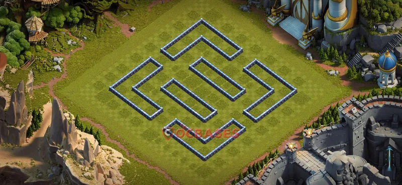 Town Hall 13 Base -trophy – Layout id: c5s3p base layout, image 1
