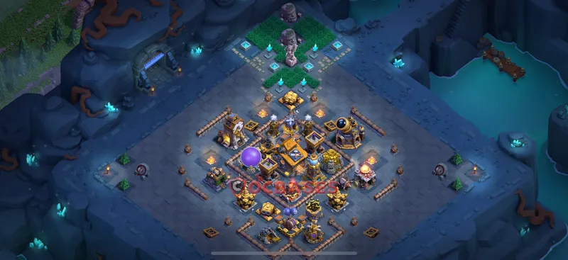 Builder Hall 10 Base -fun – Layout id: cbaio base layout, image 1