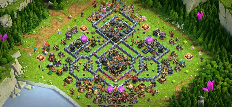 Town Hall 17 Base -trophy – Layout id: hkd4j base layout, image 1