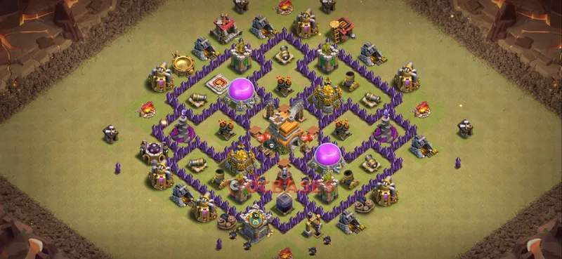 Town Hall 7 Base – Layout id: cb6jm base layout