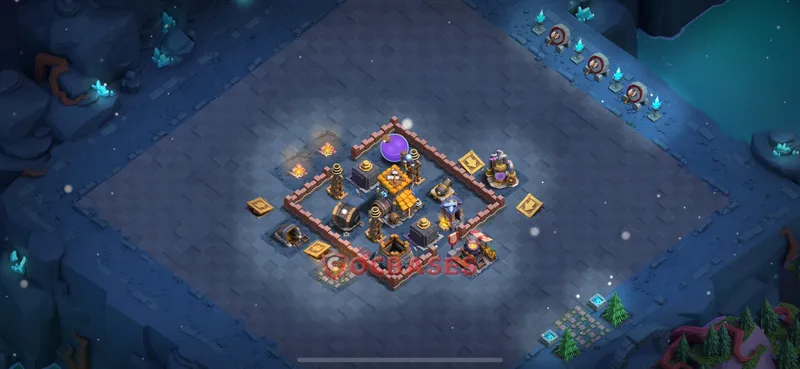 Builder Hall 7 Base -trophy – Layout id: txymh base layout, image 1