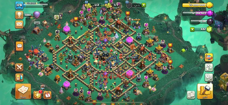 Town Hall 17 Base -war – Layout id: gb9lm base layout