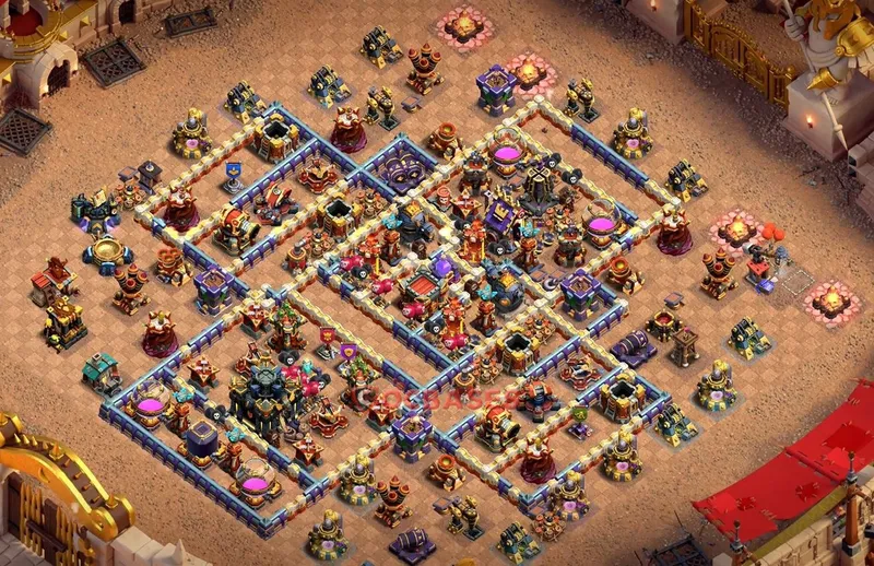 Town Hall 17 Base -war – Layout id: dnekk base layout