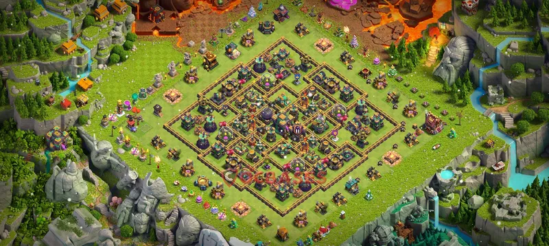 Town Hall 14 Base -farming – Layout id: tq2rn base layout