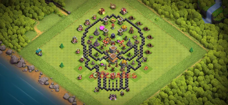 Town Hall 8 Base -war – Layout id: i8wdc base layout