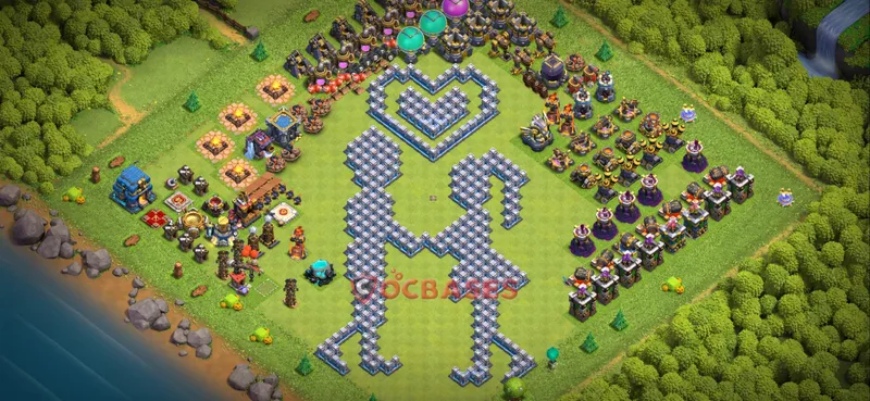 Town Hall 12 Base – Layout id: 4u04x base layout