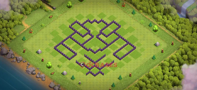 Town Hall 8 Base -hybrid – Layout id: e0i9c base layout, image 2