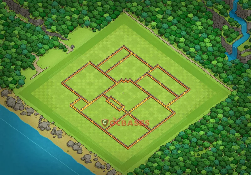 Town Hall 10 Base -hybrid – Layout id: ldh03 base layout, image 1