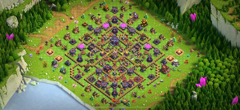 Town Hall 15 Base -war – Layout id: aqpji base layout