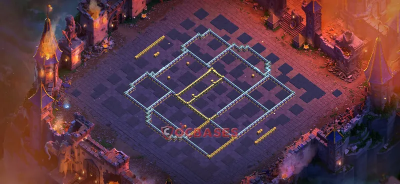 Town Hall 17 Base -war – Layout id: oe60g base layout, image 1