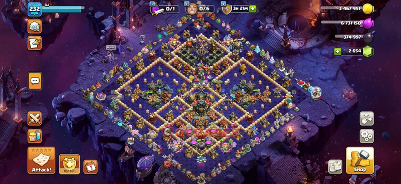 Town Hall 17 Base -war – Layout id: q4zma base layout