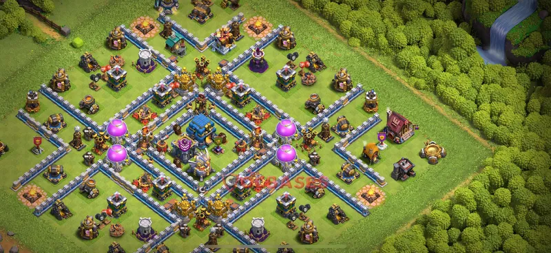 Town Hall 12 Base -trophy – Layout id: fye5i base layout