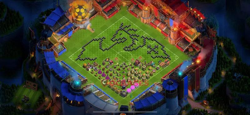 Town Hall 9 Base -fun – Layout id: 7r9nb base layout