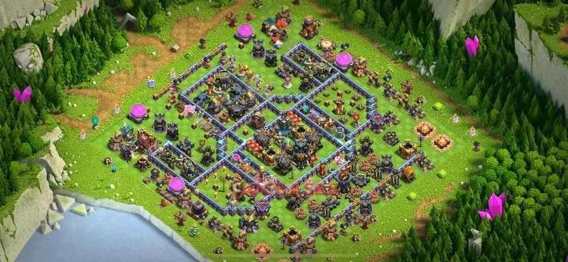 Town Hall 17 Base -trophy – Layout id: 427xs base layout