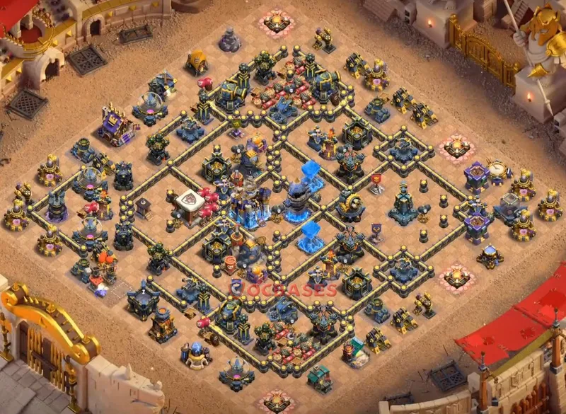 Town Hall 18 Base -war – Layout id: u61zi base layout