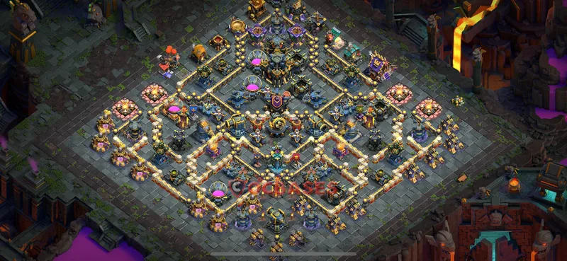 Town Hall 17 Base -hybrid – Layout id: zaia4 base layout