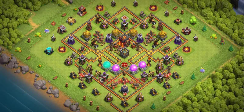 Town Hall 10 Base – Layout id: juwmz base layout