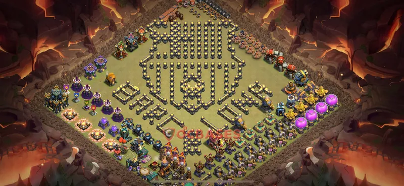 Town Hall 17 Base -fun – Layout id: py3uy base layout