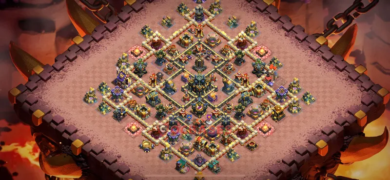 Town Hall 17 Base -war – Layout id: djfez base layout