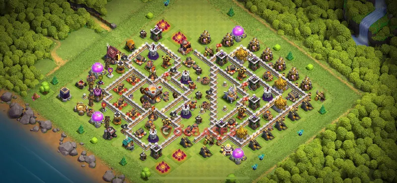 Town Hall 11 Base -trophy – Layout id: r58oa base layout
