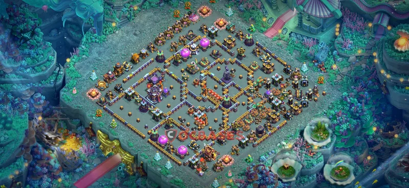Town Hall 15 Base -trophy – Layout id: shuf4 base layout