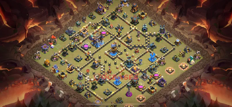 Town Hall 18 Base -war – Layout id: 1xs9o base layout, image 1