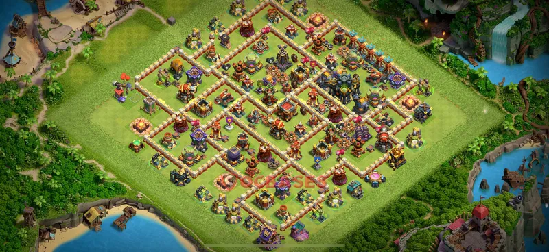 Town Hall 17 Base -war – Layout id: szykj base layout