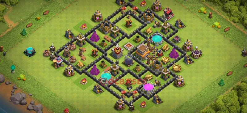 Town Hall 8 Base – Layout id: aplfo base layout