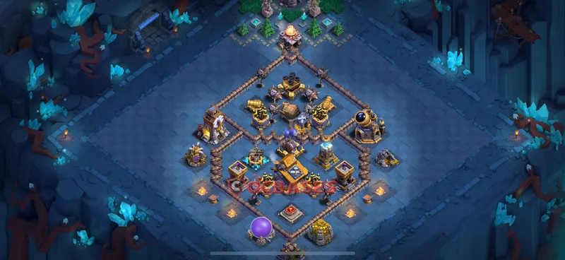 Builder Hall 10 Base -progress base – Layout id: v6574 base layout, image 2