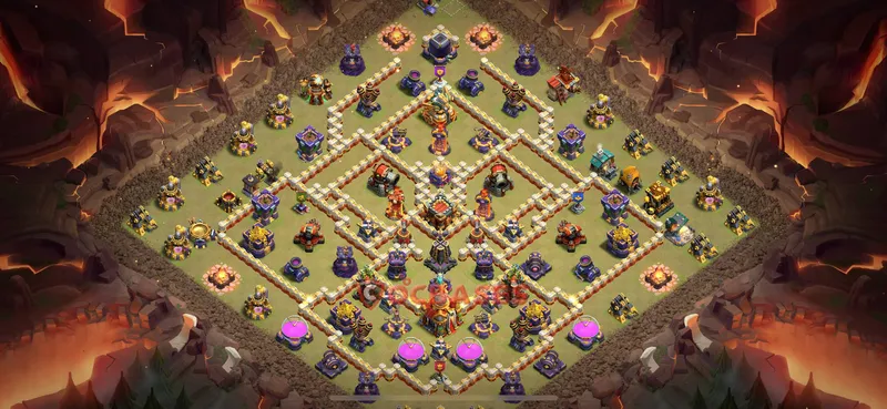 Town Hall 16 Base -hybrid – Layout id: k2zm8 base layout