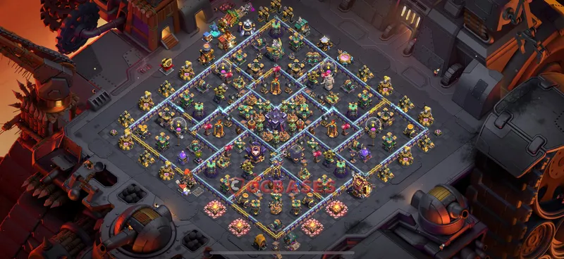 Town Hall 15 Base -hybrid – Layout id: ak96q base layout