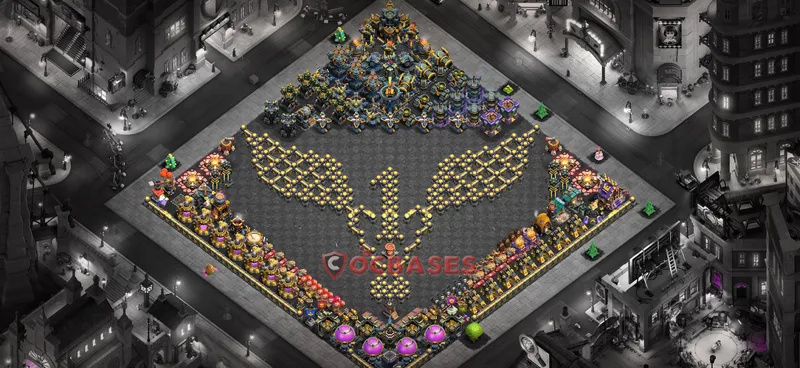 Town Hall 17 Base -progress base – Layout id: gtsbx base layout
