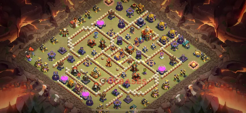 Town Hall 16 Base -hybrid – Layout id: cuhjq base layout