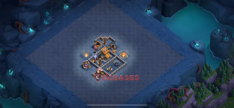 Builder Hall 6 Base -trophy – Layout id: ju7sp base layout, image 2