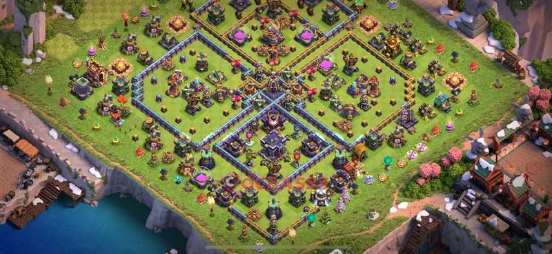 Town Hall 15 Base -trophy – Layout id: ewh2p base layout, image 1